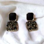 Black drop earrings Ruya Jewels