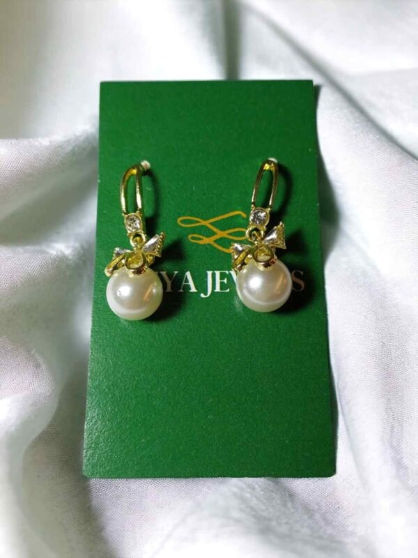 Bow pearl earrings Ruya Jewels