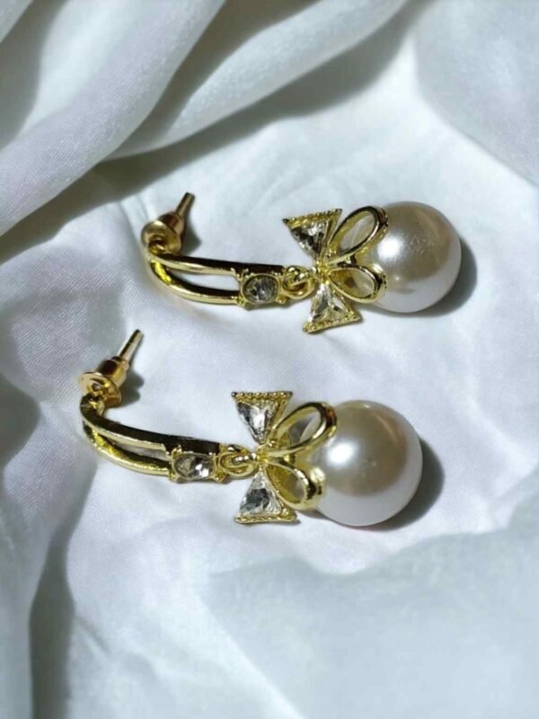 Bow pearl earrings Ruya Jewels