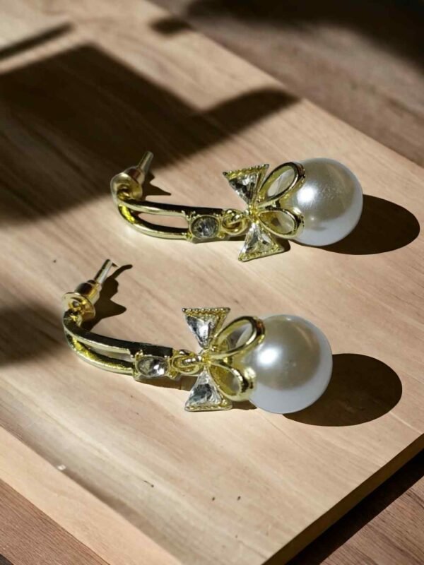 Bow pearl earrings Ruya Jewels