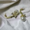 Bow pearl earrings Ruya Jewels