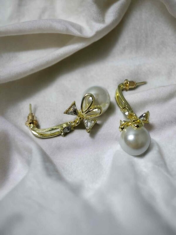 Bow pearl earrings Ruya Jewels