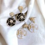 Pearly camellia earrings Ruya Jewels