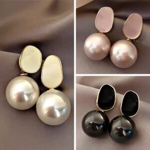 Statement Pearl Dangle Earrings